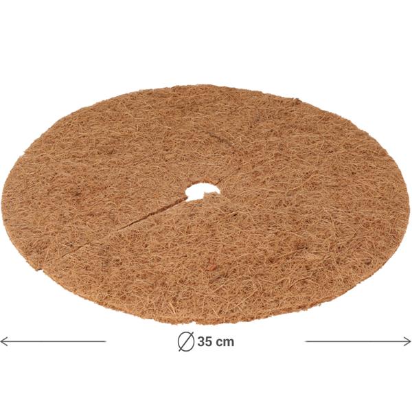 Effektives 9er-Set Frostschutz Kokosmatten (Ø 35cm) für Topfpflanzen: Optimaler Winterschutz vor Kälte & Frost, Natürlich, atmungsaktiv & wiederverwendbar für gesunde Pflanzen
