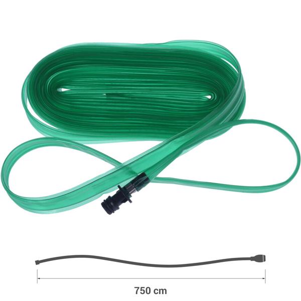 Sprinklerschlauch, 7,50 m, gleichmässige Bewässerung für Rasen & Beete, wassersparend, flexibel & langlebig, ideal für Garten & Pflanzenpflege