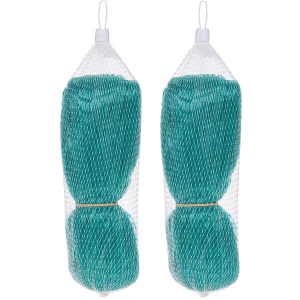 2er-Set Engmaschiges Gartennetz (grün), 2 x 5 m, Vogelnetz, Laubnetz & Schutznetz, reissfest & wetterfest, für Garten, Balkon, Bäume & Hochbeete