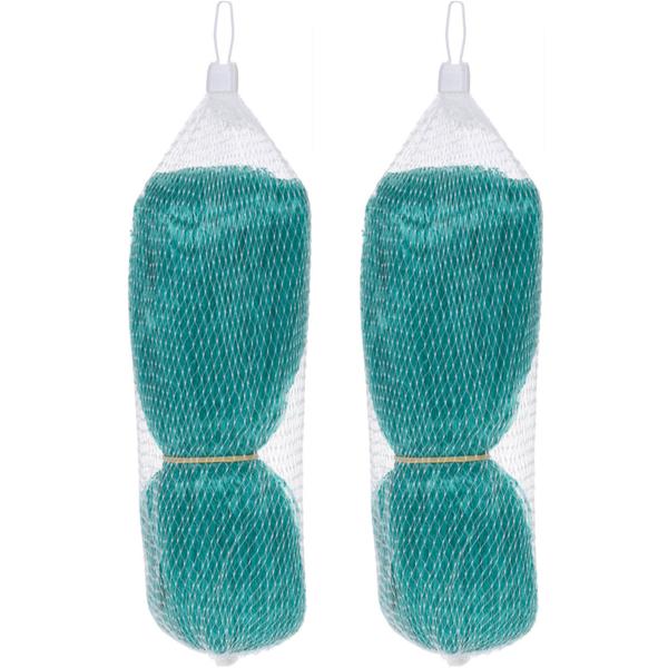 2er-Set Gartennetz – Engmaschig 15x15mm, 4x5m – Vogelschutz für Obstbäume, Beete & Teich – Robustes Polypropylen-Material, grün