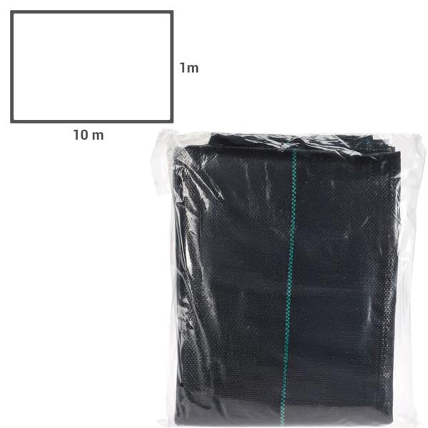 2er-Set Reissfeste Anti Unkraut Folie, 1 x 10 m, wasserdurchlässig & UV-beständig, für Beete & Wege, dauerhafter Schutz vor Unkrautwuchs