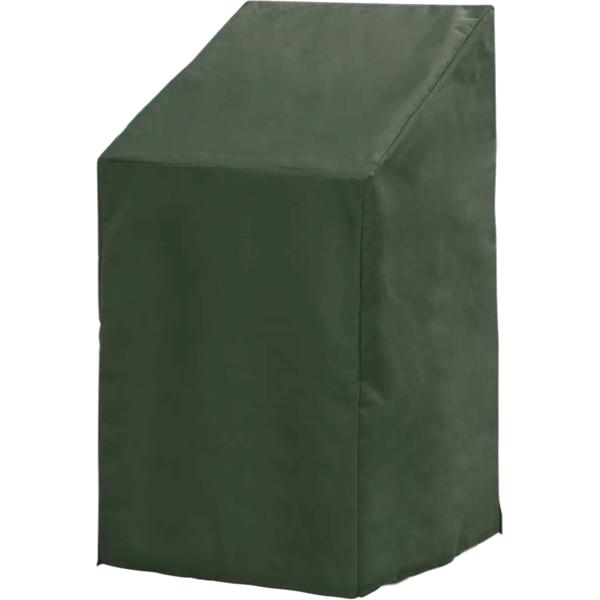 Wetterschutz Abdeckplane für Gartenstapelstühle: Dunkelgrün, wasserabweisend, 68 x 68 x 105 cm – für jede Jahreszeit