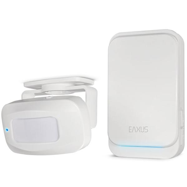 Kabellose Funk Türklingel & Durchgangsmelder mit PIR-Sensor, IP44, 36 Klingeltöne, weiss: für mehr Sicherheit & Komfort