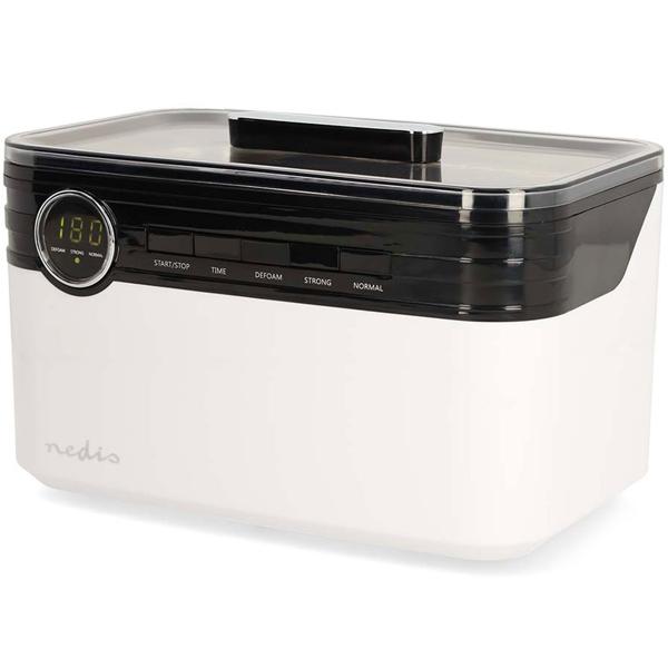 Professioneller Ultraschallreiniger 1800ml: 43kHz, 3 Reinigungsmodi, weiss-schwarz – leistungsstarkes Ultraschallbad für perfekte Ergebnisse