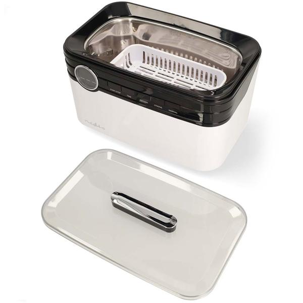 Professioneller Ultraschallreiniger 1800ml: 43kHz, 3 Reinigungsmodi, weiss-schwarz – leistungsstarkes Ultraschallbad für perfekte Ergebnisse