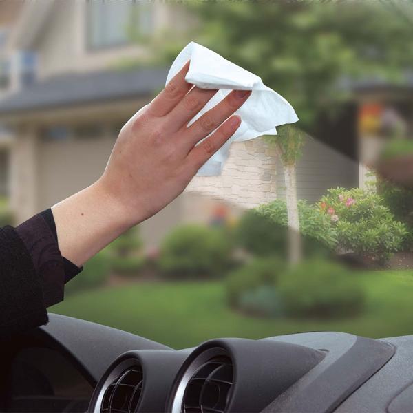 Auto Scheibenreinigungstücher 40 Tücher - streifenlose Fensterreiniger für PKW/SUV - schnell, einfach, sauber - entfernt Schmutz ohne Rückstände