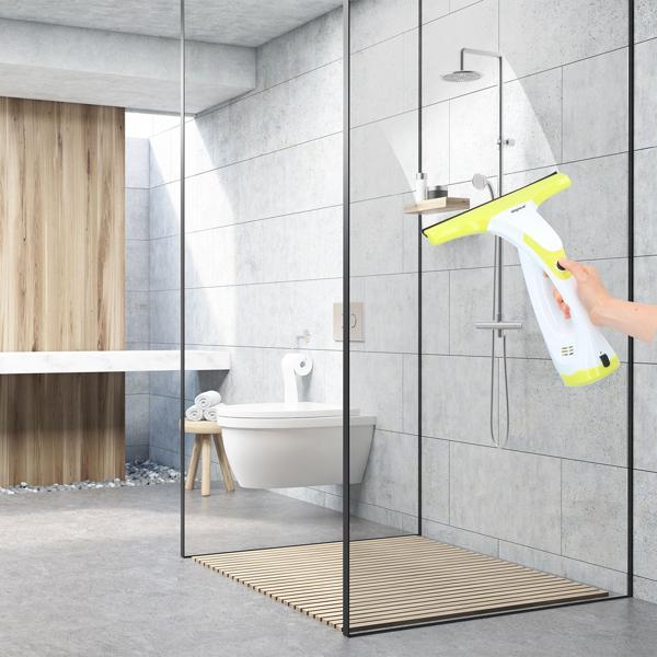 Elektrischer Fensterabzieher mit Akku, 28cm: Schnelle & streifenfreie Scheibenreinigung, für Fenster & glatte Flächen, Zeitsparende Lösung