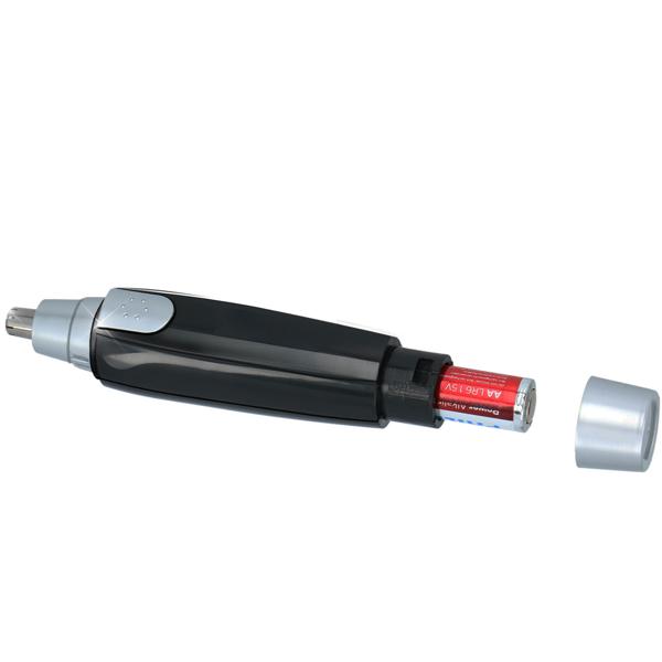 Ohren- & Nasenhaartrimmer - batteriebetrieben für schmerzfreie schnelle Pflege zuhause & auf Reisen - präzise Schneidtechnologie - ergonomisch & kompakt