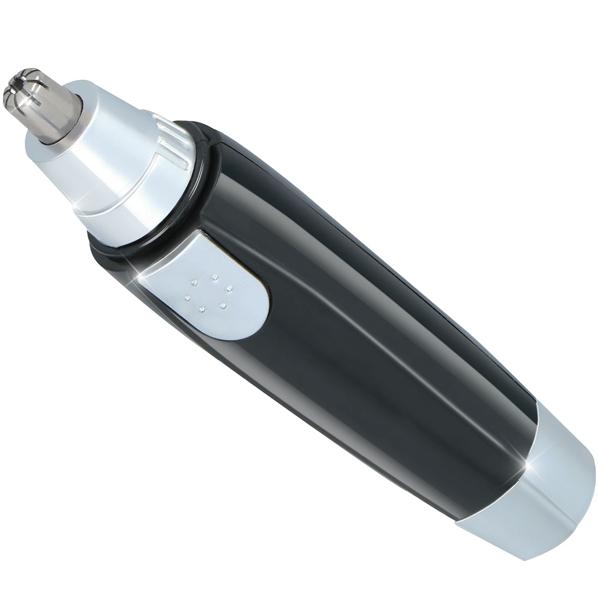 Ohren- & Nasenhaartrimmer - batteriebetrieben für schmerzfreie schnelle Pflege zuhause & auf Reisen - präzise Schneidtechnologie - ergonomisch & kompakt