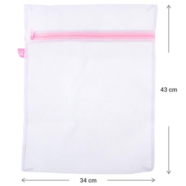 Wäschenetze mit Reissverschluss - 4er-Set für Feinwäsche - 3 Grössen (2x klein, 1x mittel, 1x gross) - optimaler Schutz beim Waschen und Reisen