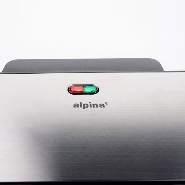 XL Sandwichmaker (starke 900W): schwarz-silber, für 2 grosse Sandwiches, Antihaftbeschichtung - Schnelle & gleichmässige Zubereitung