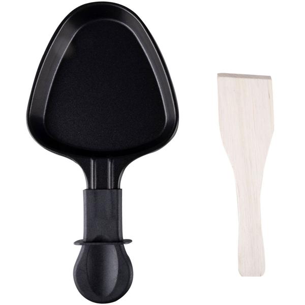 Geselliges Raclette-Grill für 8 Personen, 1200W: Mit Grill- und Backplatte, Antihaftbeschichtung, Thermostat, Pfännchen und Spatel