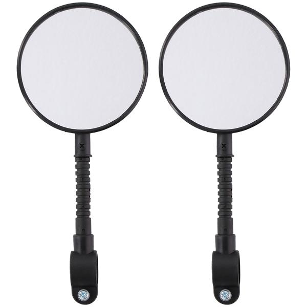 2er-Set Universal Velo-Rückspiegel - Mehr Sicherheit & Sichtbarkeit im Strassenverkehr - Passend für alle gängigen Fahrräder - Robust & langlebig