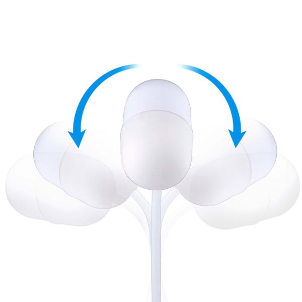 LED-Schreibtischlampe mit Qi-Ladestation, Lautsprecher, 3 Lichtfarben, weiss – 14 LEDs, 50 Lumen, multifunktionale Lampe für den Arbeitsplatz