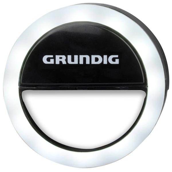 Innovative Ringleuchte universal für Smartphones, Ø 3,3" (8,5 cm) mit Clip - ideal für Vlogs, Selfies und Online-Meetings