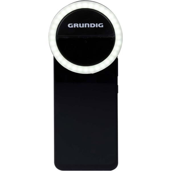 Innovative Ringleuchte universal für Smartphones, Ø 3,3" (8,5 cm) mit Clip - ideal für Vlogs, Selfies und Online-Meetings