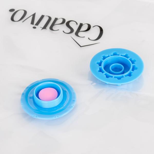 6er-Set platzsparende Vakuumbeutel L, 60 x 80 cm, Kompression mit dem Staubsauger, Aufbewahrungssäcke Saisonkleidung, Bettdecken und Bezüge