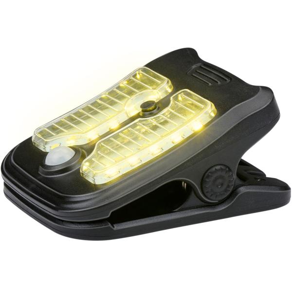 Solar-Klemmleuchte mit Bewegungssensor: 4 Modi, 2 Lichtfarben – Clip Lampe ideal für Balkon, Camping & Gartenzaun