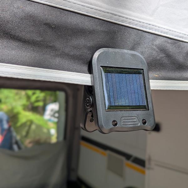 2er-Set Solar-Klemmleuchte mit Bewegungssensor und 4 Leuchtmodi und 2 Lichtfarben