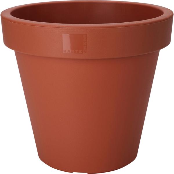 2er-Set Blumentopf rund Terracotta Ø 20 cm - Aus 100% recycelbarem Kunststoff - Stapelbar für Innen & Aussen - Langlebig & stabil