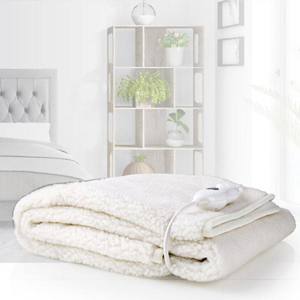 Kuscheliges Wärmeunterbett – elektrische Heizdecke 150 x 80 cm mit Überhitzungsschutz, 3 Wärmestufen & schnellem Aufheizen