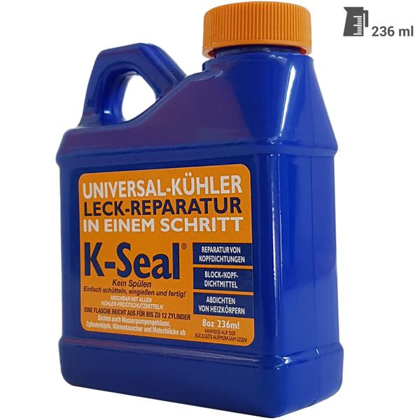 K-Seal Kühlerdichtmittel – Repariert Risse & Löcher in Kühlsystemen, Zylinderköpfen, Motorblöcken – 236 ml – Kompatibel mit allen Kühlflüssigkeiten
