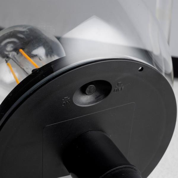 3er-Set 2in1 Solar-Kugel-Lampe aus Glas - Tisch- & Bodenbeleuchtung mit Erdspiess - Ø18 cm, IP44, LEDs, Garten, Balkon, Terrasse