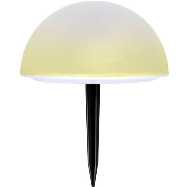 3er-Set Solarleuchten mit Erdspiess - Farbwechselfunktion - 5 Bodenleuchten Ø15cm - IP44 Spritzwasserschutz - 6-8h Leuchtdauer