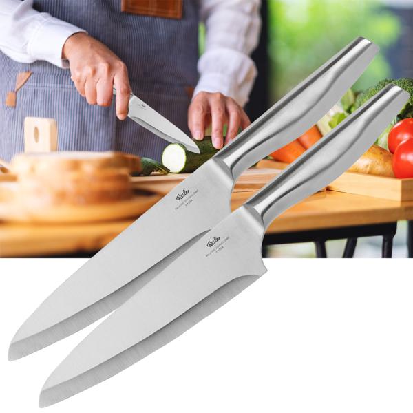 Fissler 2er-Set Universalmesser 18cm - Allzweckmesser für präzise Schnitte von Fleisch Obst Gemüse Kräuter - Chrom-Molybdän-Vanadium-Stahl