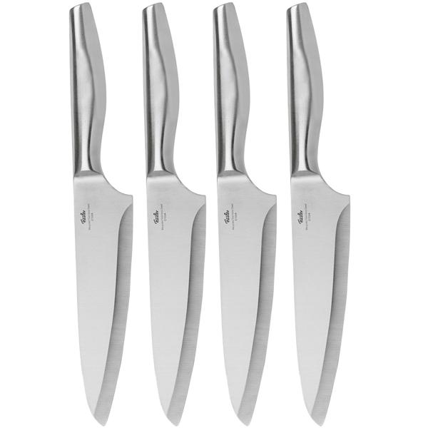 Fissler 4er-Set Universalmesser 18cm - Allzweckmesser für Fleisch, Obst, Gemüse, Kräuter - Scharfe Klinge aus 90% recyceltem Edelstahl - Award 2021