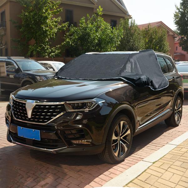 3er-Set Autoscheibenabdeckung - Seitenscheibenschutz, Magnet-Befestigung, universell passend - 270x94 cm - Winter & Sommer UV-Schutz