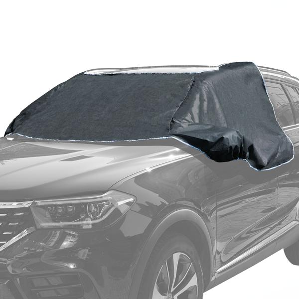 3er-Set Autoscheibenabdeckung - Seitenscheibenschutz, Magnet-Befestigung, universell passend - 270x94 cm - Winter & Sommer UV-Schutz