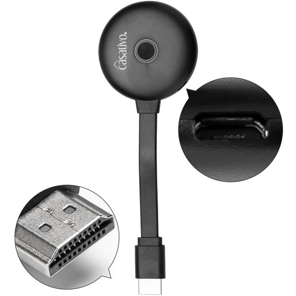 WLAN HDMI 4K Streaming-Empfänger Dongle, Drahtloser SmartMedia Player, AirPlay, DLNA, Miracast, iOS, MacOS, Airplay, Android, für TV, Monitor, Beamer