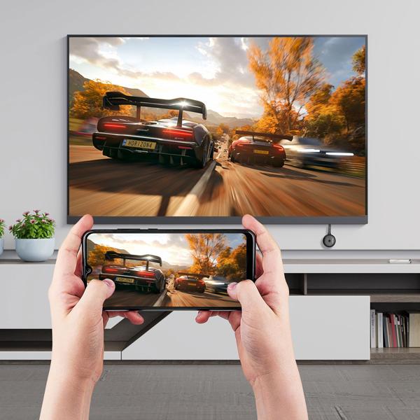 WLAN HDMI 4K Streaming-Empfänger Dongle, Drahtloser SmartMedia Player, AirPlay, DLNA, Miracast, iOS, MacOS, Airplay, Android, für TV, Monitor, Beamer