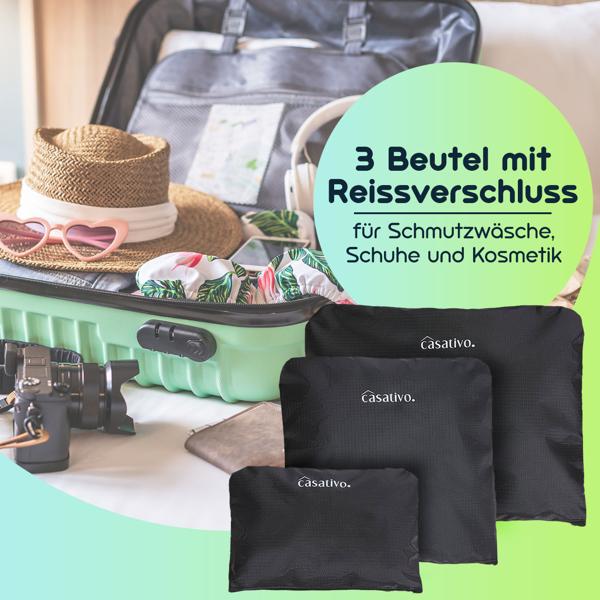 Vielseitige Organizer-Taschen (6er-Set) für Koffer, Rucksack & Reisetasche: Für strukturiertes Packen, kompakt, leicht & ideal für Reisen