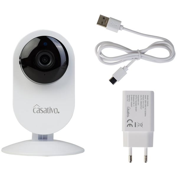 Full-HD-IP-Überwachungskamera mit Nachtsicht, 135° Weitwinkel – WLAN-Kamera mit Zwei-Wege-Audio & Bewegungserkennung für Zuhause & Büro