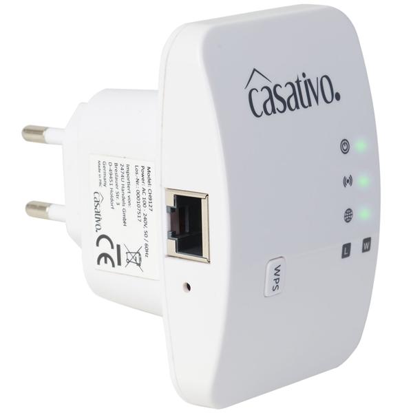 4er-Set Mini-WLAN-Repeater mit WPS-Funktion, 300 Mbit/s, LAN-Anschluss & 2,4 GHz, Verstärkt das WLAN-Signal & erweitert die Reichweite