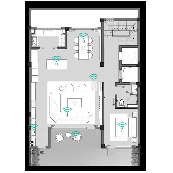 4er-Set Mini-WLAN-Repeater mit WPS-Funktion, 300 Mbit/s, LAN-Anschluss & 2,4 GHz, Verstärkt das WLAN-Signal & erweitert die Reichweite