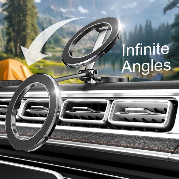 3er-Set Auto Handyhalterung MagSafe komp., sichere Magnethalterung für Ihr iPhone, 360° drehbar & einfache Montage 