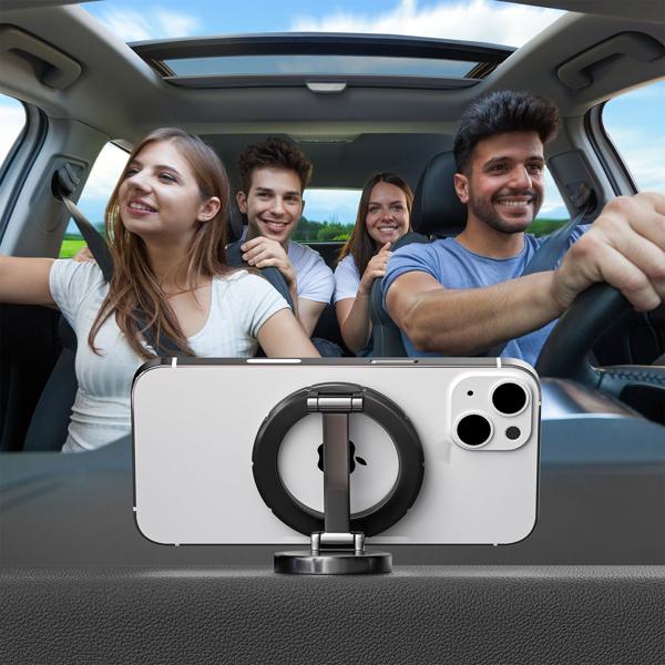 3er-Set Auto Handyhalterung MagSafe komp., sichere Magnethalterung für Ihr iPhone, 360° drehbar & einfache Montage 