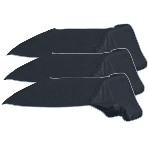 3er-Set Autoscheibenabdeckung - Seitenscheibenschutz, Magnet-Befestigung, universell passend - 270x94 cm - Winter & Sommer UV-Schutz