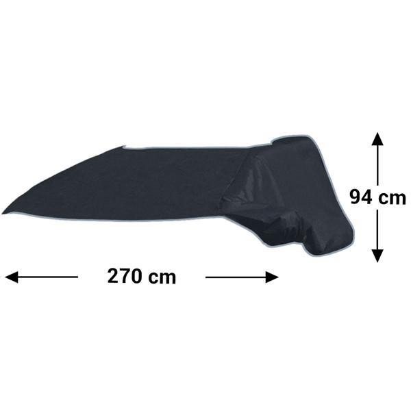 3er-Set Autoscheibenabdeckung - Seitenscheibenschutz, Magnet-Befestigung, universell passend - 270x94 cm - Winter & Sommer UV-Schutz