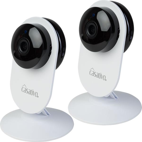 2er-Set Hochauflösende Full-HD-IP-Überwachungskamera mit, Nachtsicht. Bewegungserkennung & Zwei-Wege-Audio, Überwachung für Ihr Zuhause & Büro