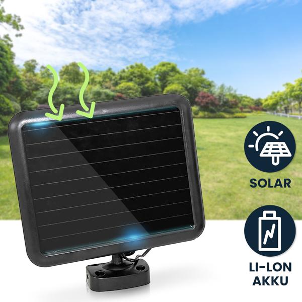 Leistungsstarker LED Solar-Strahler mit Bewegungsmelder - Mehr Sicherheit für Ihr Zuhause - Helle 600 Lumen Aussenleuchte für Garten & Hof