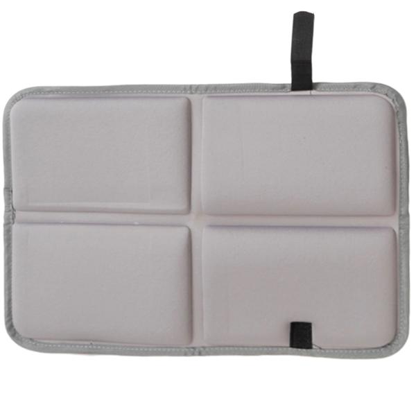 2er-Set Thermositzkissen - Wasserdicht & Faltbar für Stadion, Camping, Wandern - Thermositzunterlage mit Klettverschluss - Grau