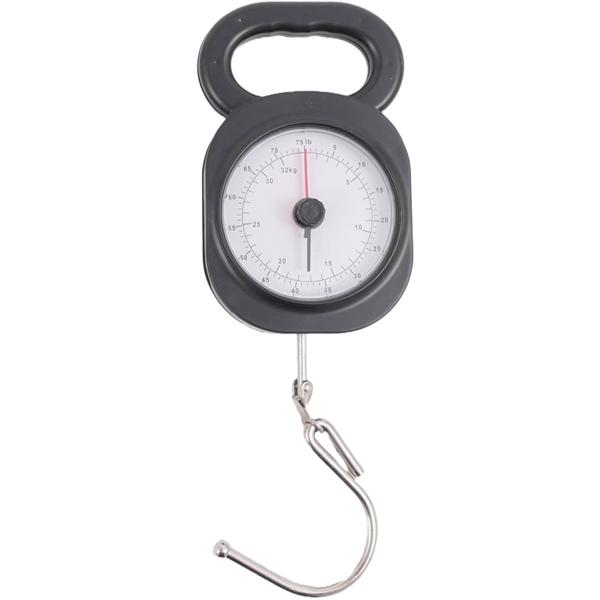 Analoge Kofferwaage - schützt vor Übergepäck am Flughafen, vermeidet Zusatzkosten - bis 32 kg, Anzeige in kg und Pfund - zuverlässiger als Personenwaagen