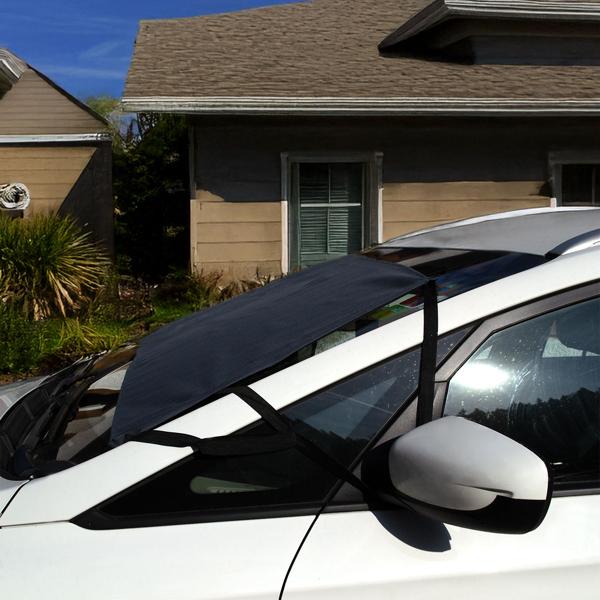 2er-Set Windschutzscheibenabdeckung mit Magnetstreifen - Schutz vor Eis, Schnee, Frost & Hitze - 145x70cm, faltbar - für PKW & SUVs