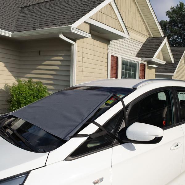 2er-Set Windschutzscheibenabdeckung mit Magnetstreifen - Schutz vor Eis, Schnee, Frost & Hitze - 145x70cm, faltbar - für PKW & SUVs