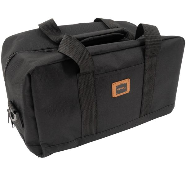 Robuste Reisetasche - Handgepäck-Format für Flugreisen & Urlaub - schwarz, 35x20x20cm, faltbar, Polyester - mit Schulterriemen & Seitentasche