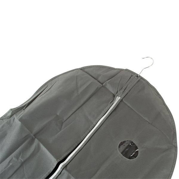 6er-Set Kleiderschutzhülle mit Reissverschluss - Staubfrei & geruchsneutral - 137x60cm, grau - Ideal für Zuhause & Reisen - Knitterfreie Aufbewahrung